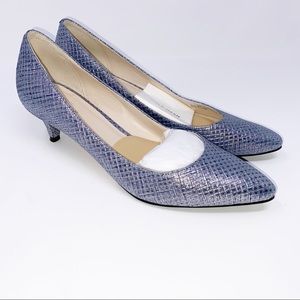 Cole Haan Blue Metallic Juliana Pumps